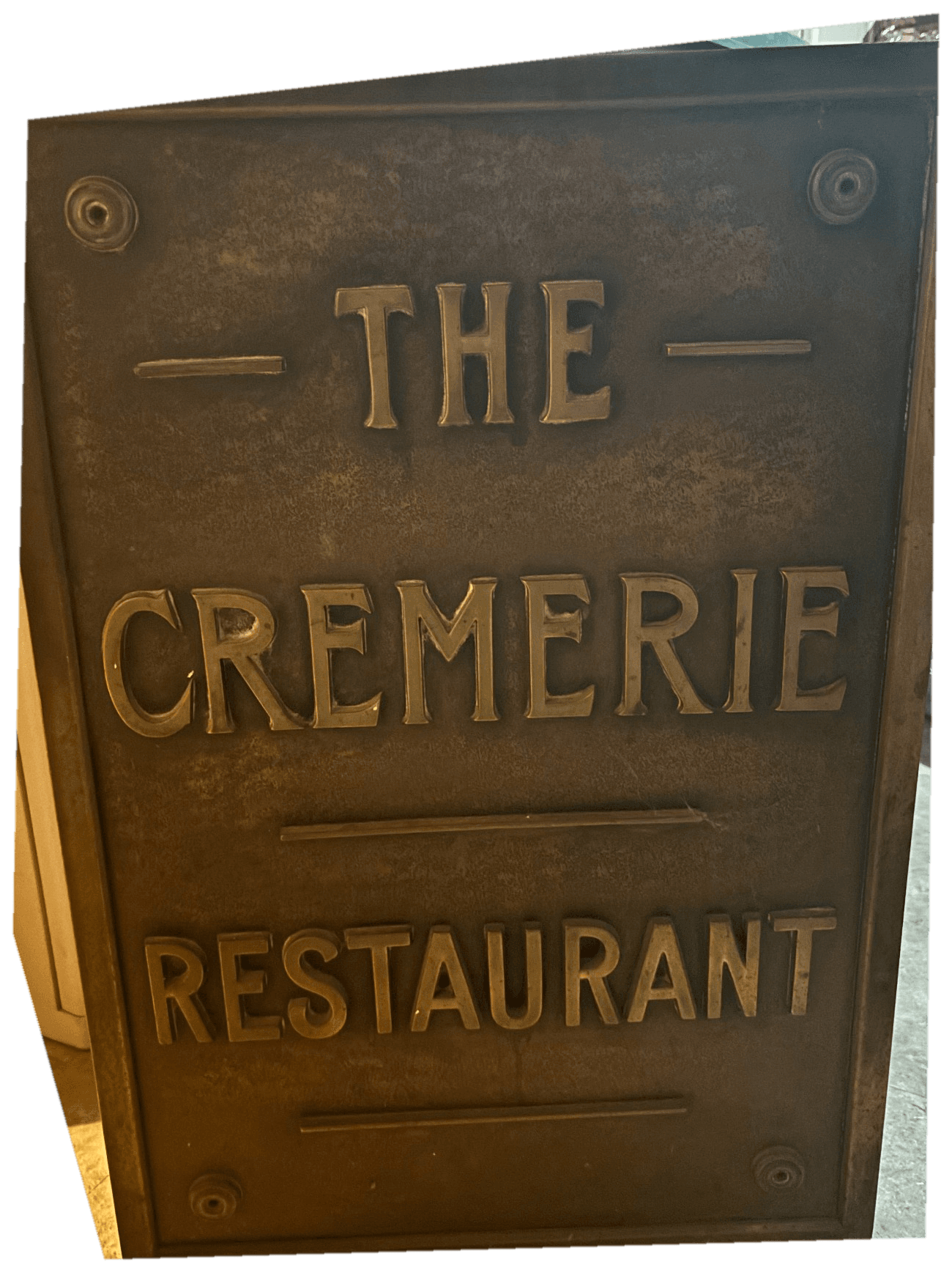 Cremerie Restaurant Sign